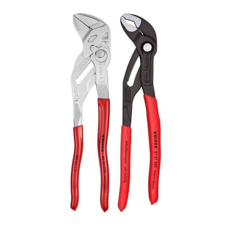 Knipex 2 Piece 10" Cobra Water Pump & Pliers Wrench Set