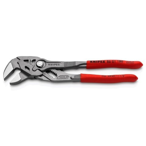 Knipex 7" Plier Wrench with Polished Head & Plastic Coated Handle