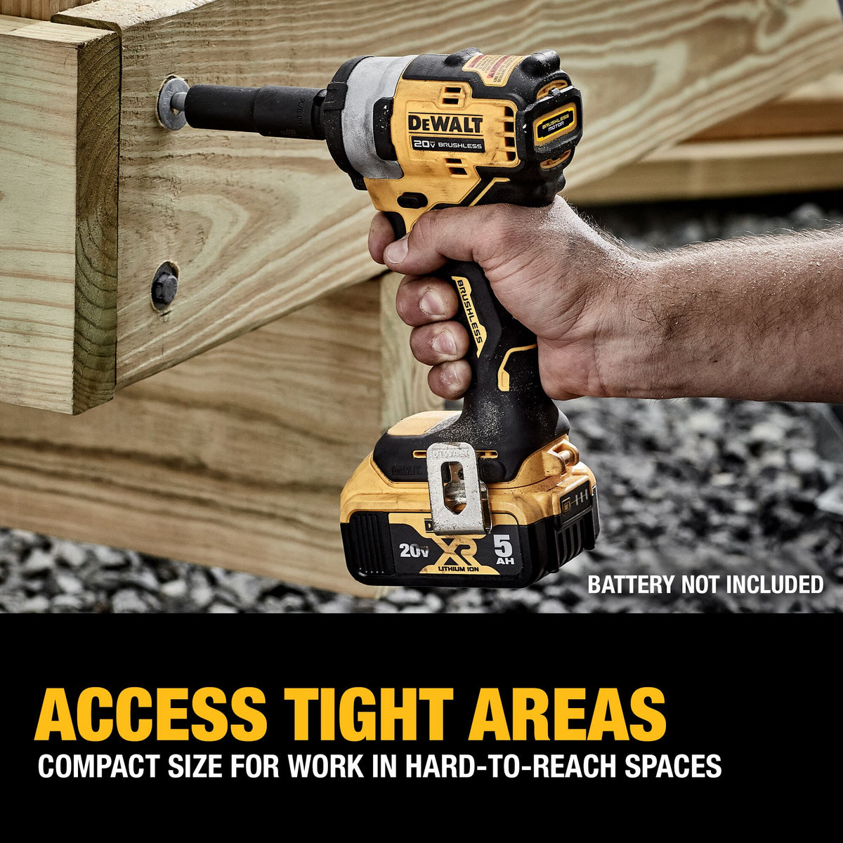 Clé à chocs Dewalt 20V Max 1/2" avec enclume à anneau - Outil seul