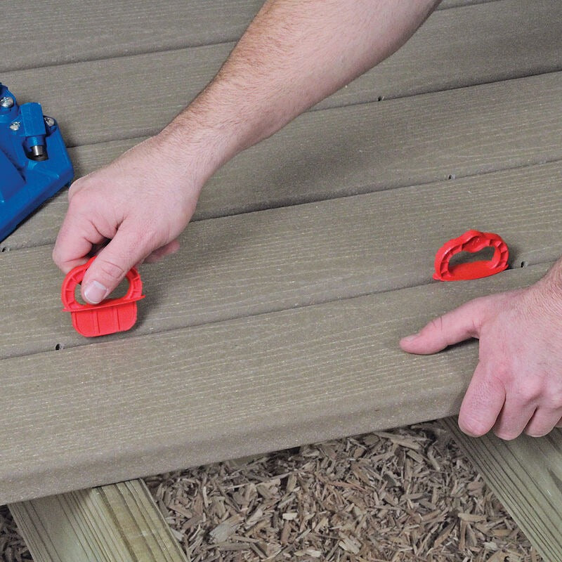 Kreg 1/4-Inch Deck Jig Spacer Rings, 12 Pack - Red