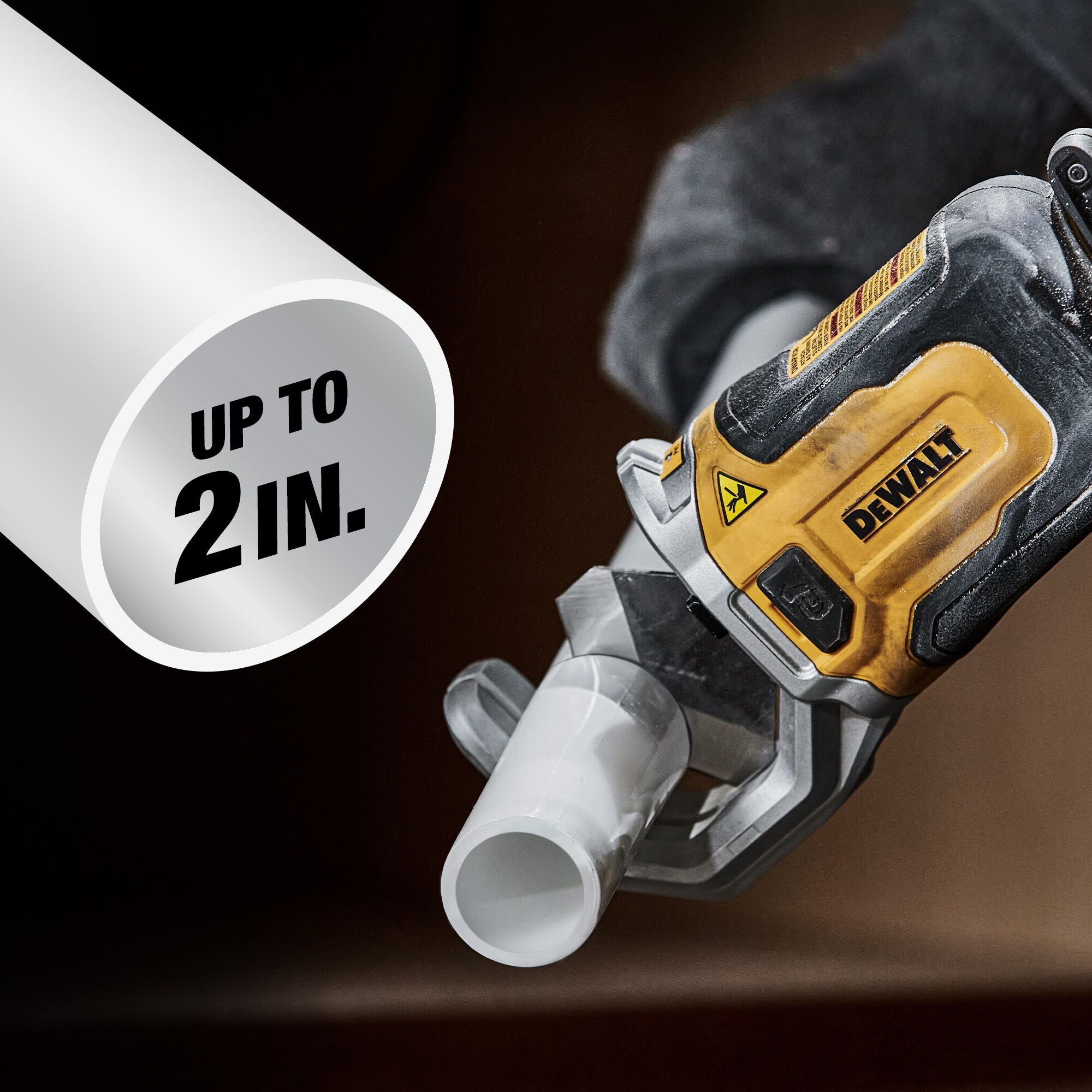 Dewalt Impact Ready PVC Cutter with Brace Bracket