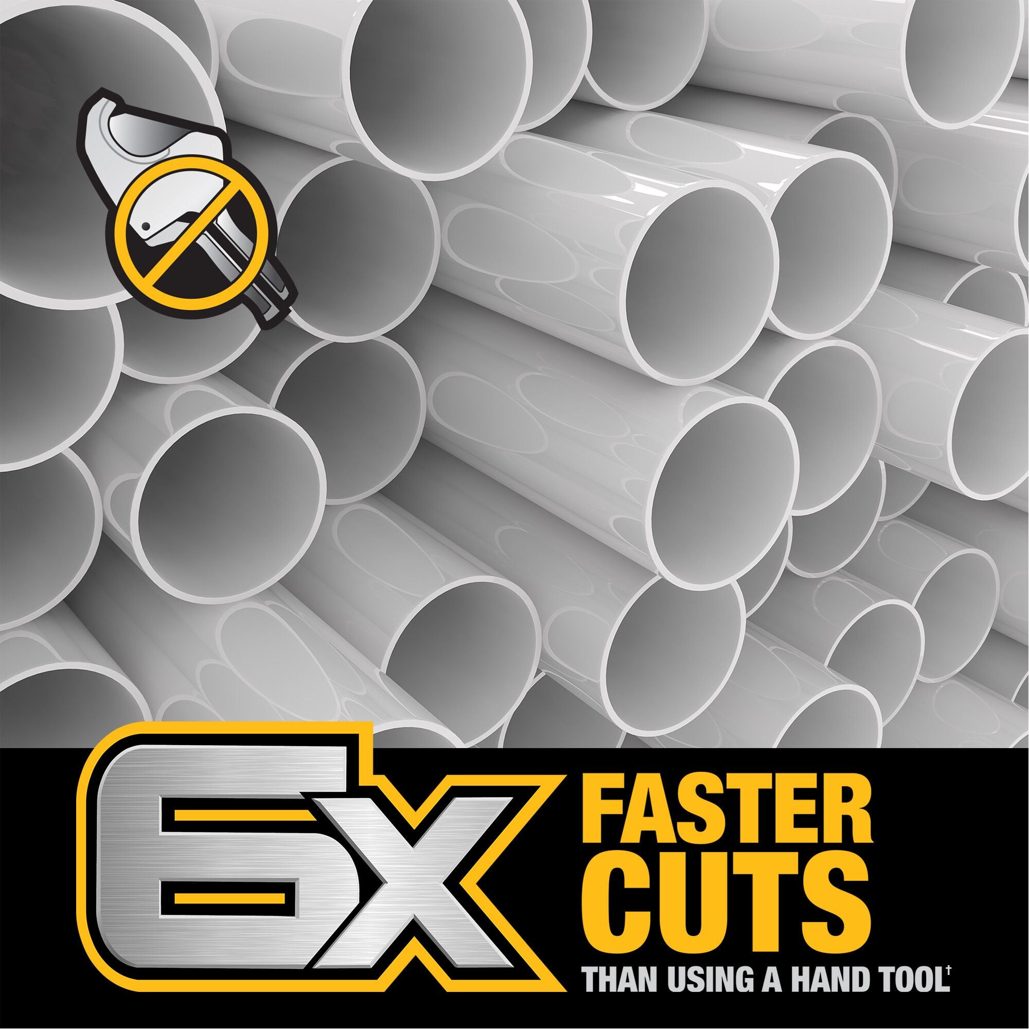 Dewalt Impact Ready PVC Cutter with Brace Bracket