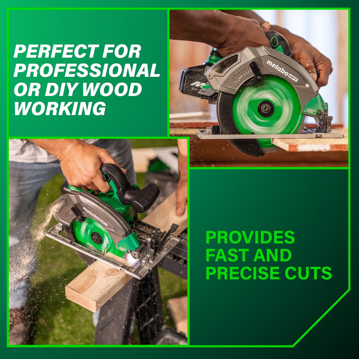 Metabo HPT 18V MultiVolt Cordless Circular Saw with 7 1/4" Blade
