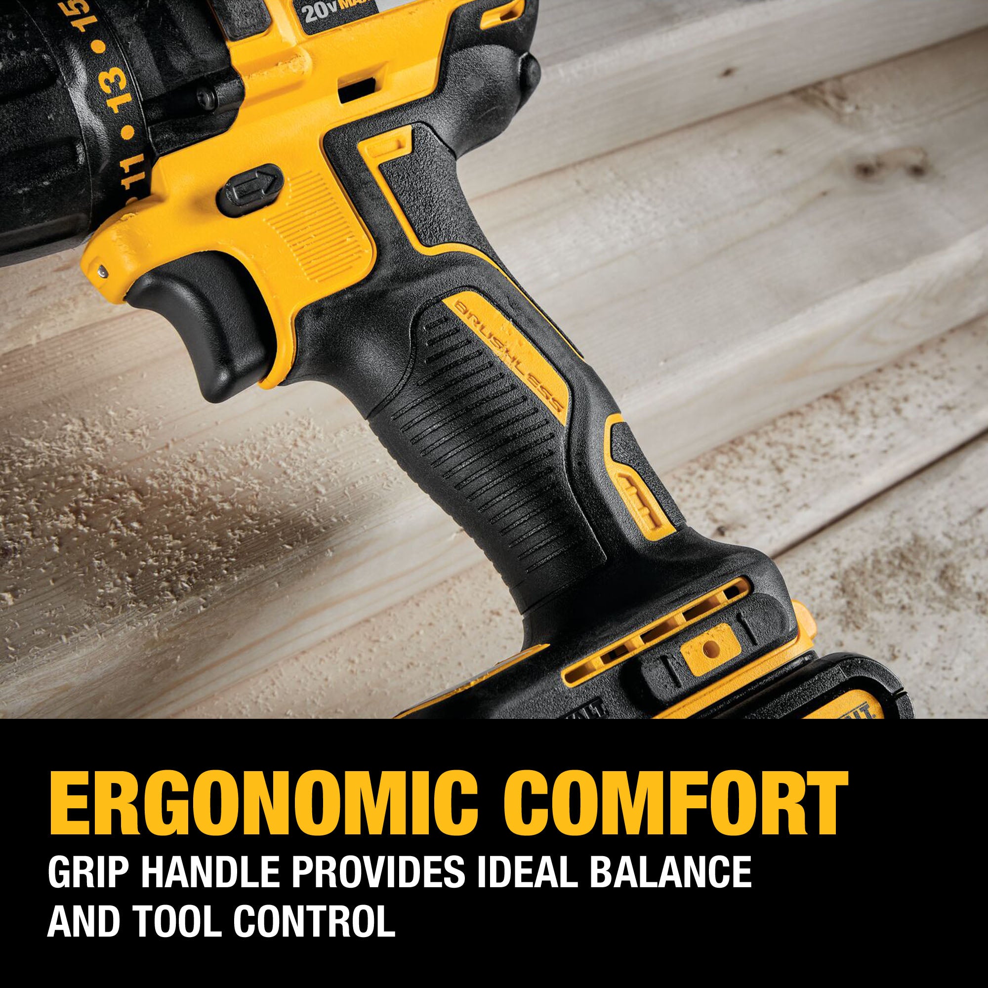 Dewalt 1/2" 20V Max Cordless Drill Driver avec batterie et chargeur