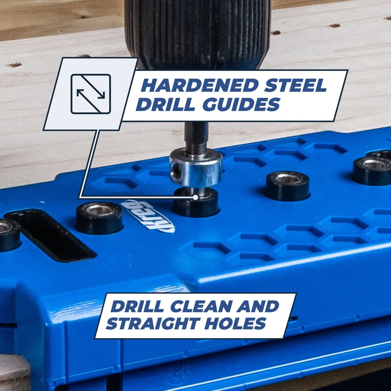 Kreg 1/4" Shelf Pin Jig Drill Guide for Straight Holes