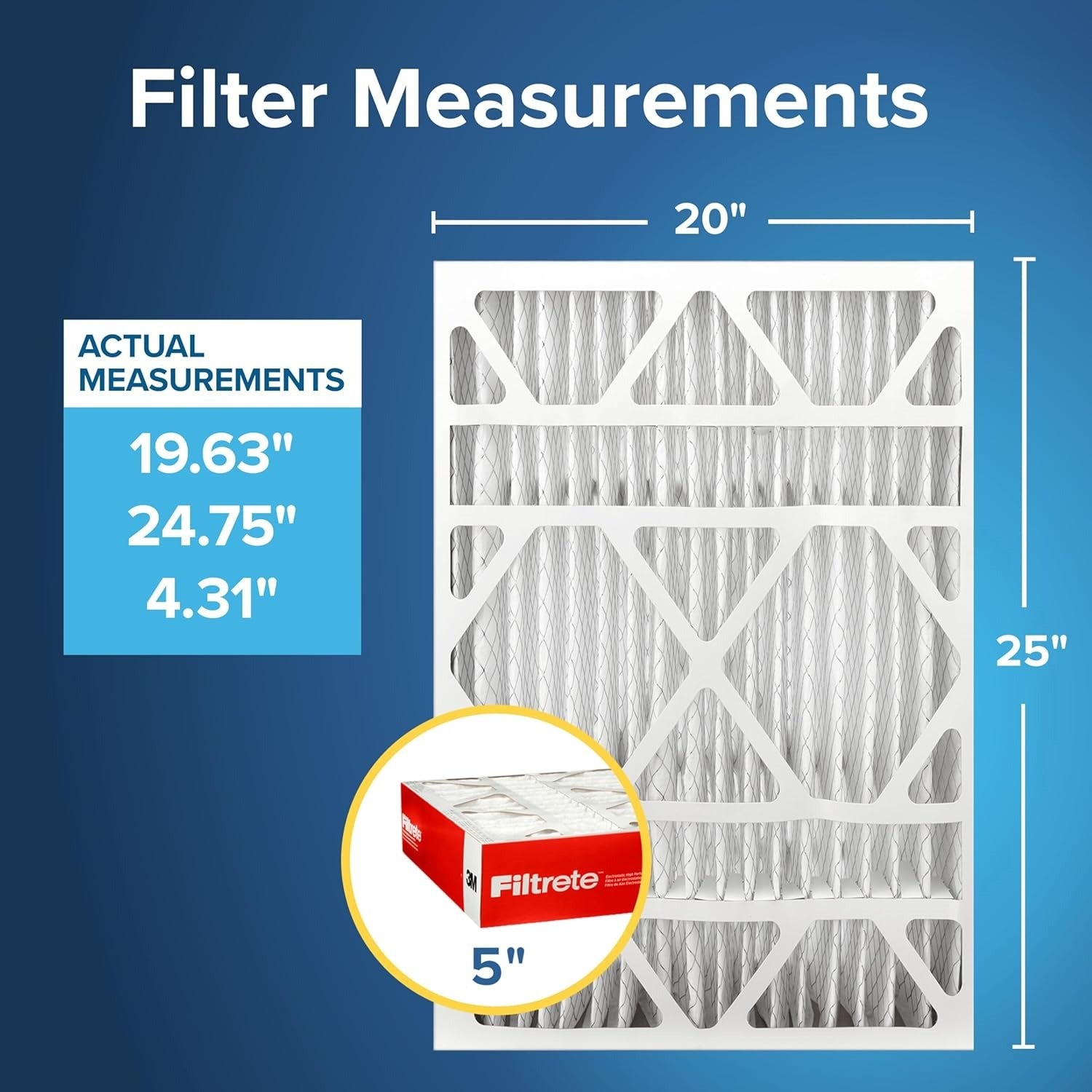 Filtrete 20 x 25 x 5 MPR1000