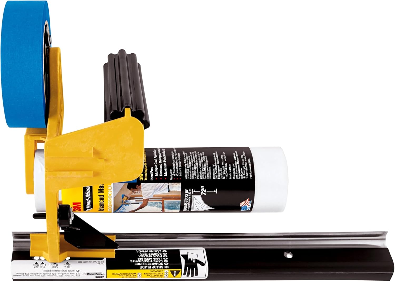 3M Hand Masker Pre-Loaded Film with Paper Dispenser & Masking Film Tape Kit (Kit de film de masquage)
