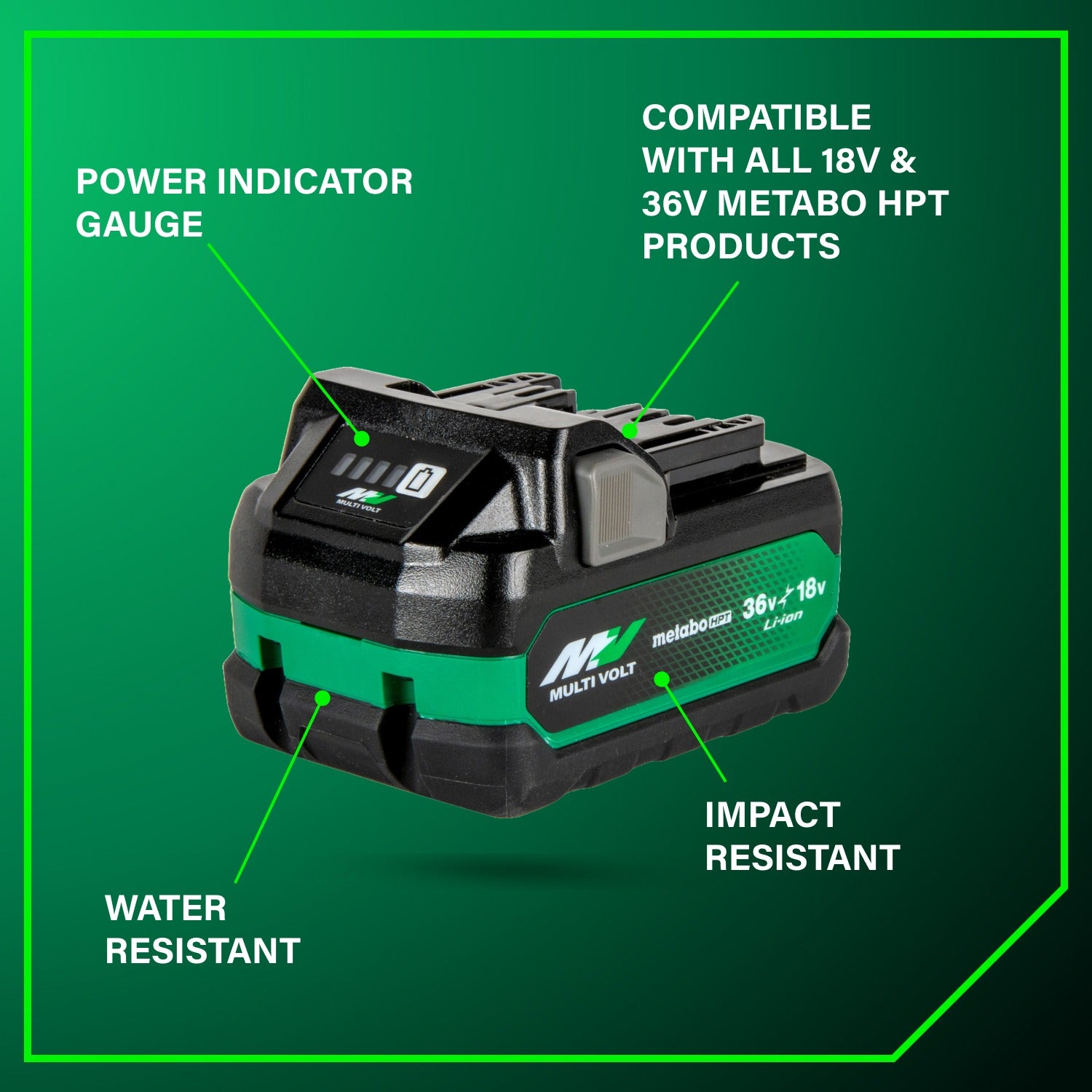 Metabo 18V 36V MultiVol Battery