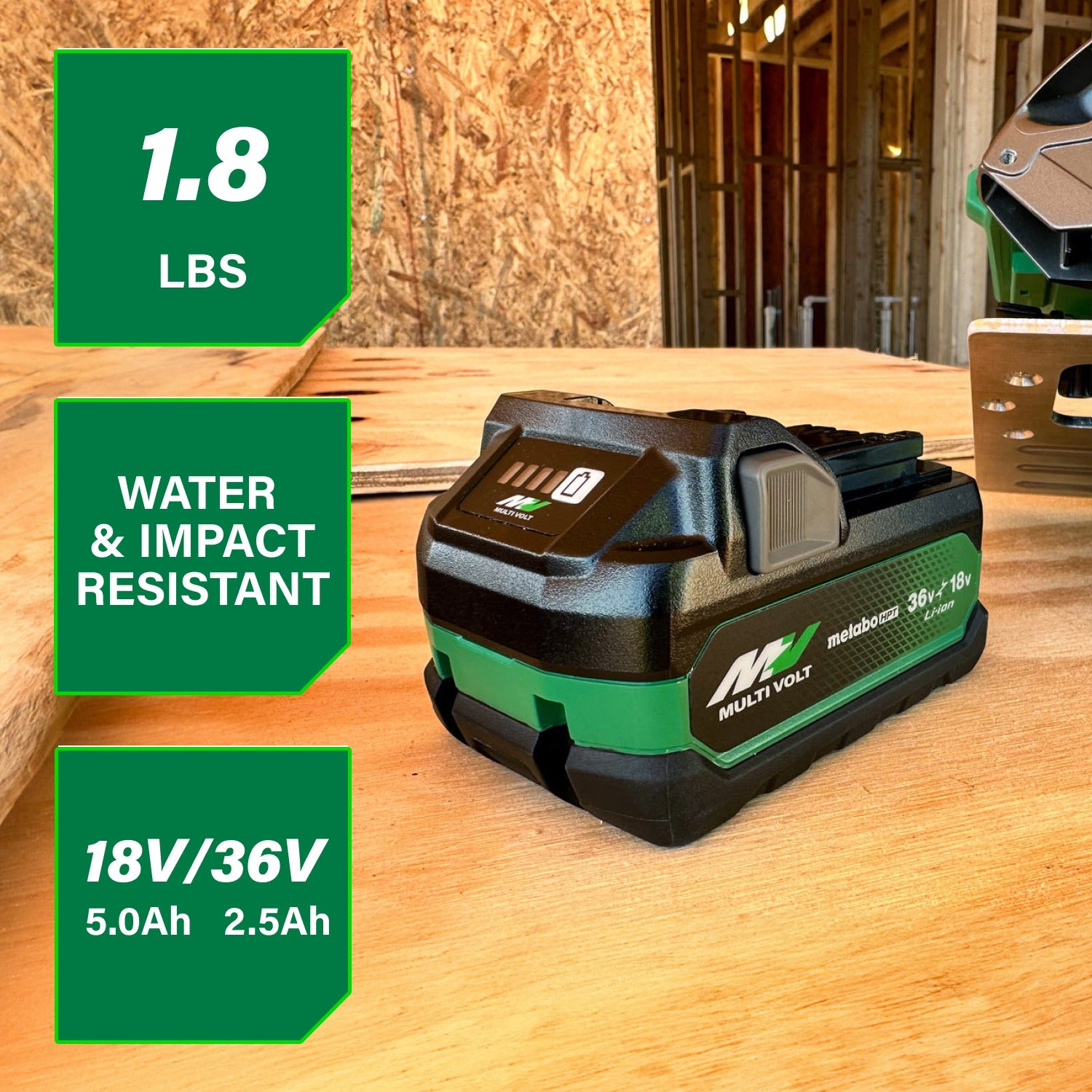 Metabo 18/36V MultiVolt Battery