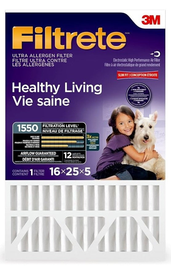 Filtrete 16 x 25 x 5 MPR 1550 Furnace Filter