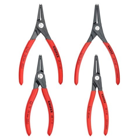 Knipex Snap Ring Pliers 4-Piece Set in Tool Roll