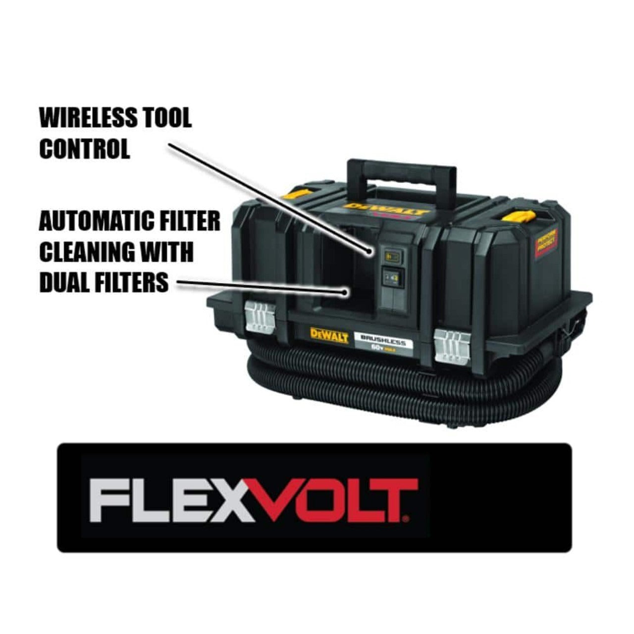 Dewalt 60V Max Flexvolt Dust Extractor - Outil seul