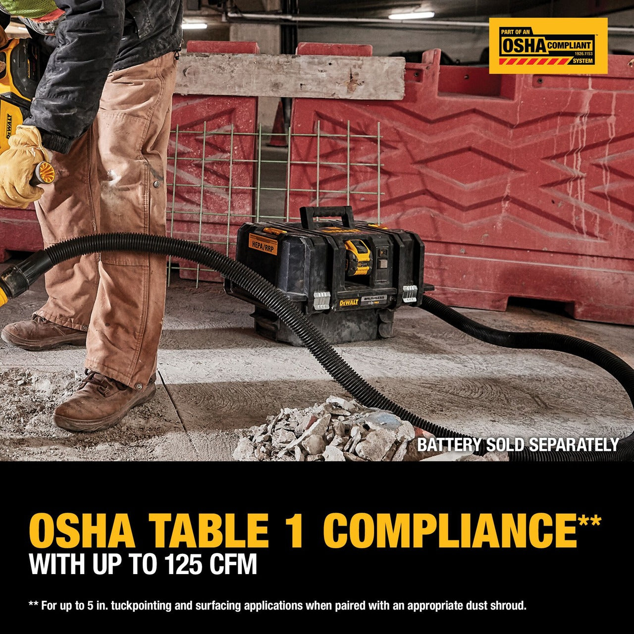 Dewalt 60V Max Flexvolt Dust Extractor- Tool Only