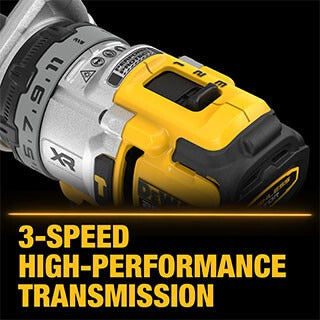 Dewalt 20V Max XR 1/2" Brushless Cordless 3 Speed Hammer Drill Kit with Powerpack