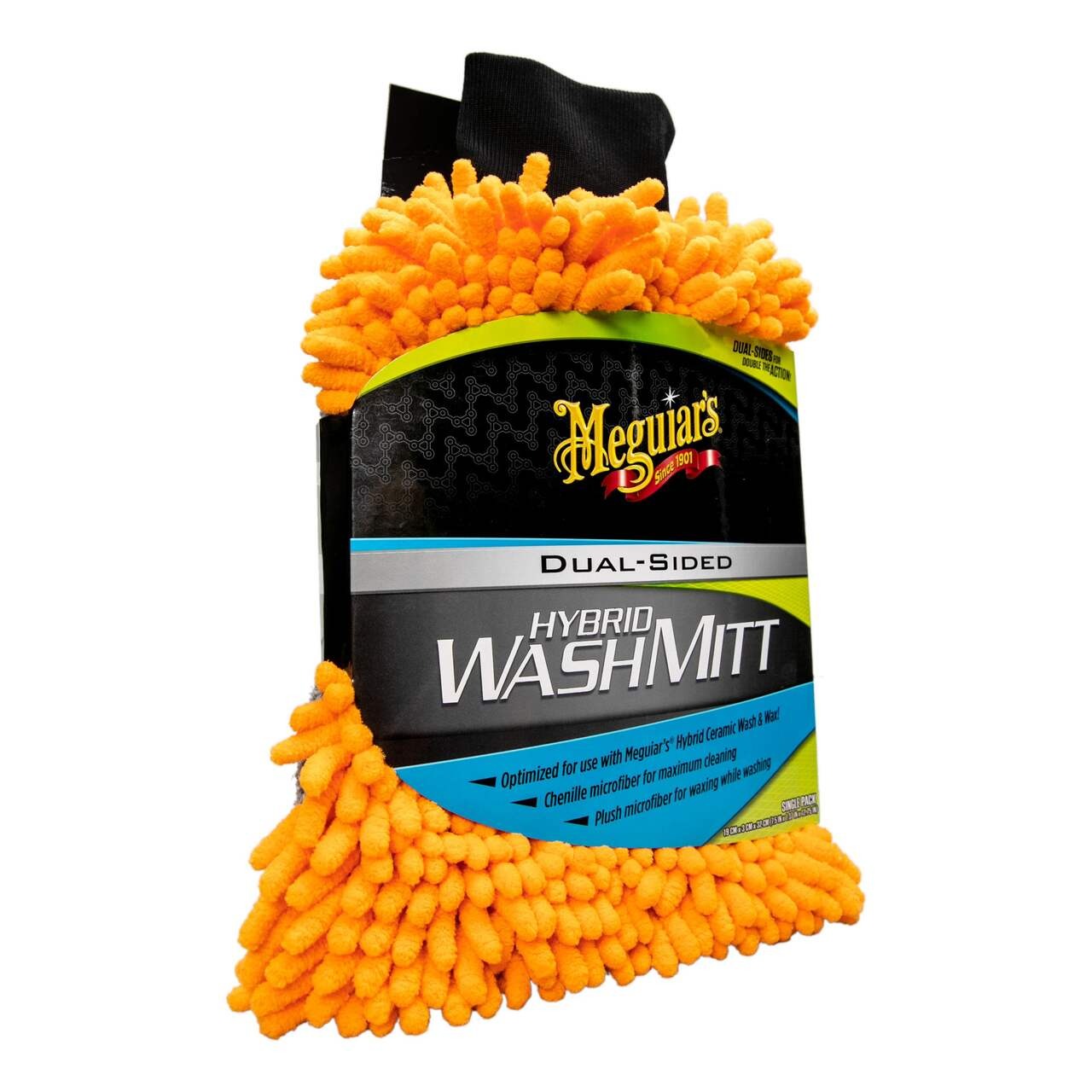 Meguiar's Hybrid Wash Mitt Dual Sided for Washing & Waxing