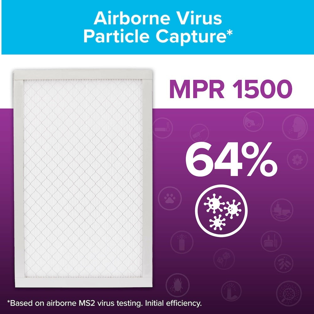 Filtre de four Filtrete 16 x 25 x 1 MPR1500 - Pack de 6