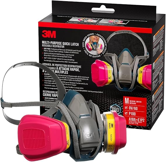 Respirateur polyvalent de sécurité 3M avec fermeture rapide