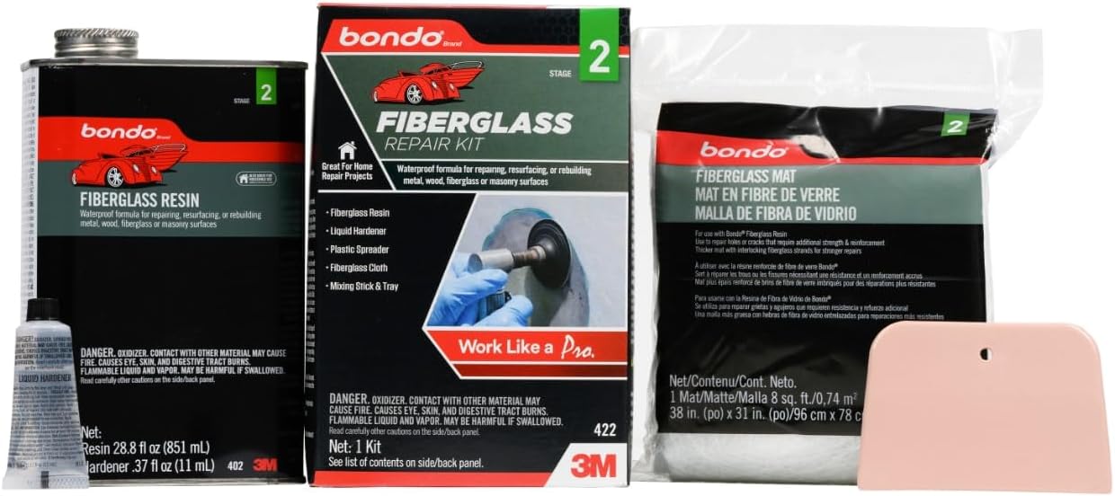 Bondo Fiberglass Resin Repair Kit