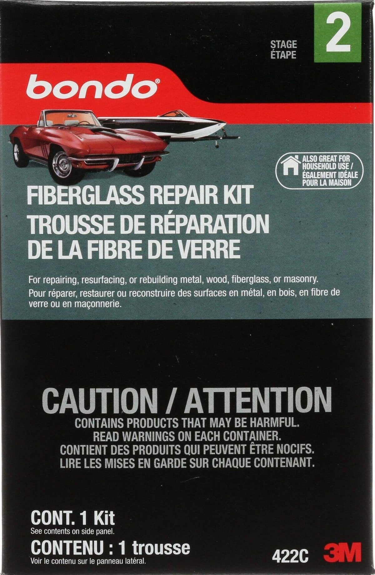 Bondo Fiberglass Resin Repair Kit