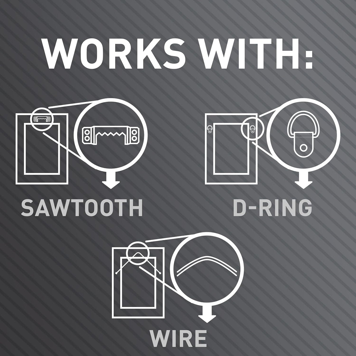 Crochet 3M pour cloisons sèches - 10 marqueurs