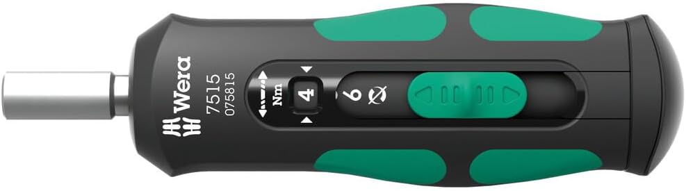 Wera Tournevis dynamométrique 1/4" x 2.0-6.0 Nm x 147.5 m Kraftform Safe