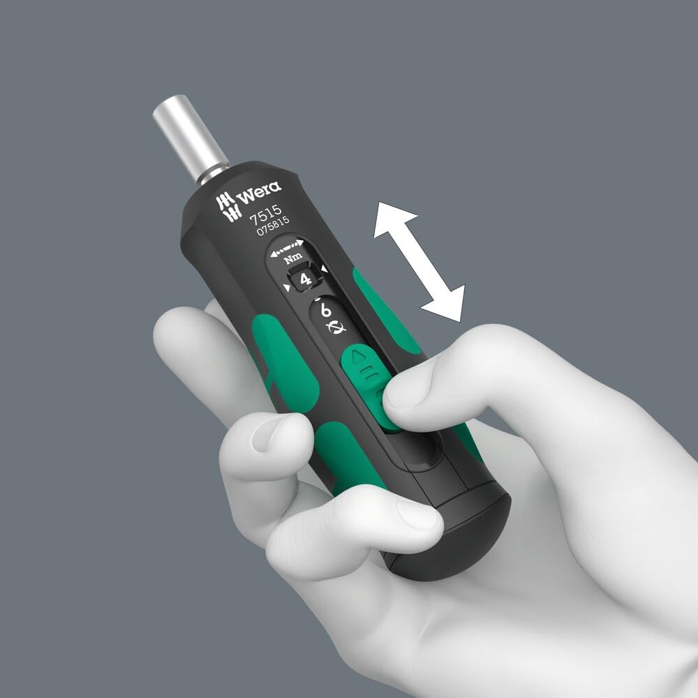 Wera Tournevis dynamométrique 1/4" x 2.0-6.0 Nm x 147.5 m Kraftform Safe