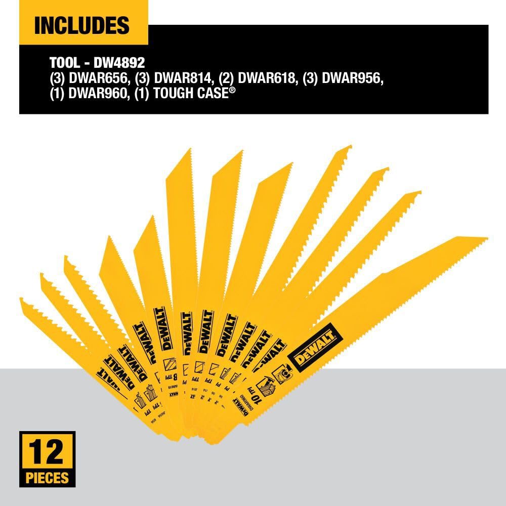 Dewalt Reciprocating Saw Blades -12-PC