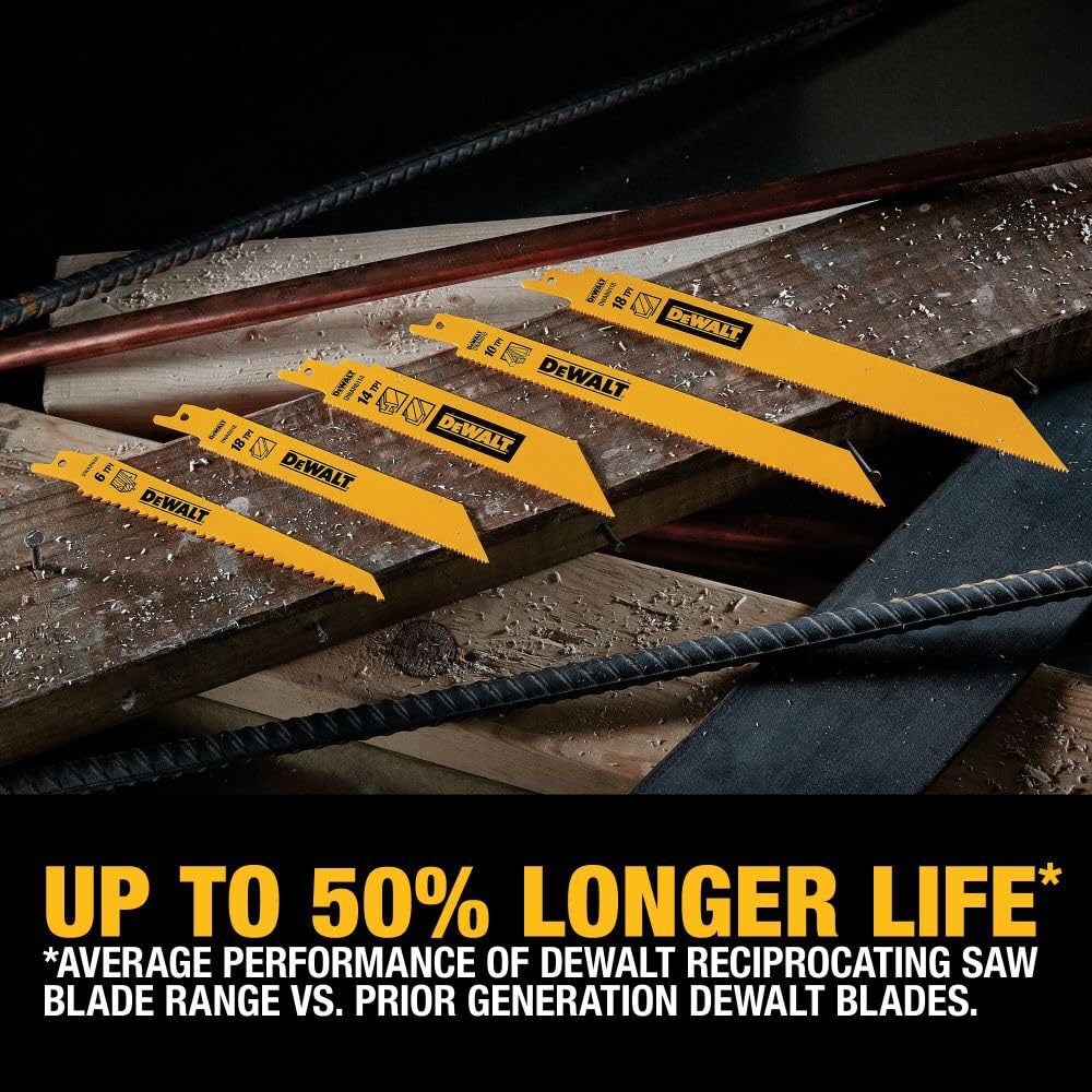 Dewalt Reciprocating Saw Blades -12-PC