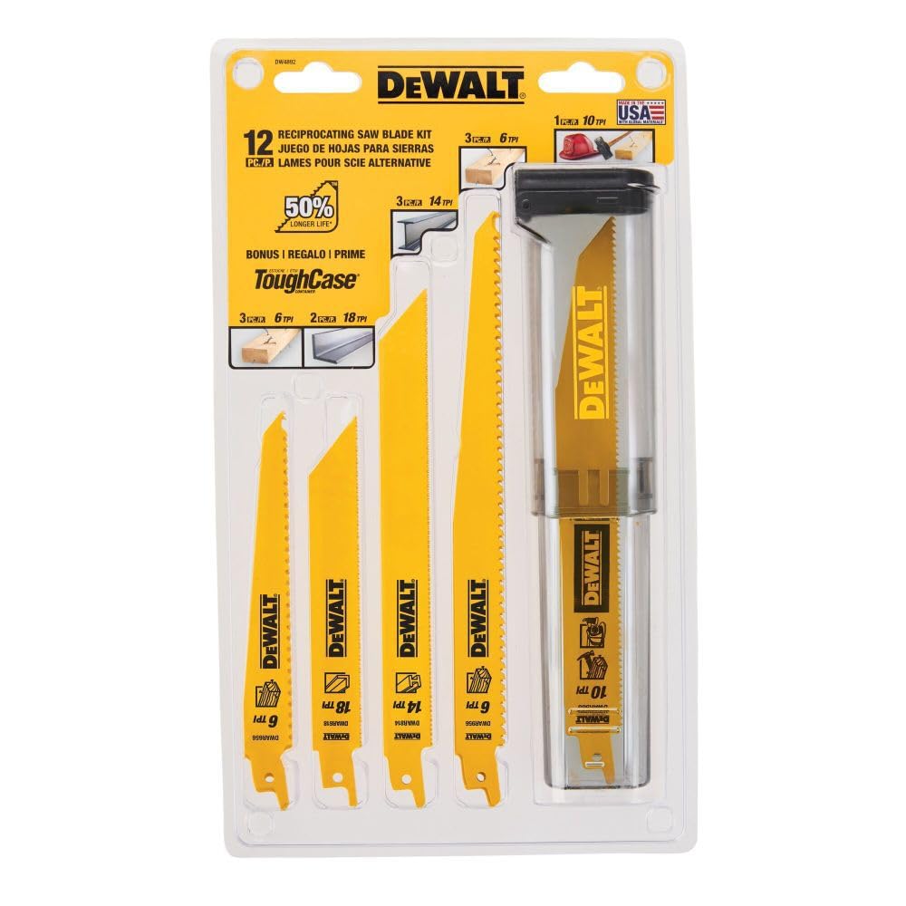 Lames de scie à guichet Dewalt -12-PC