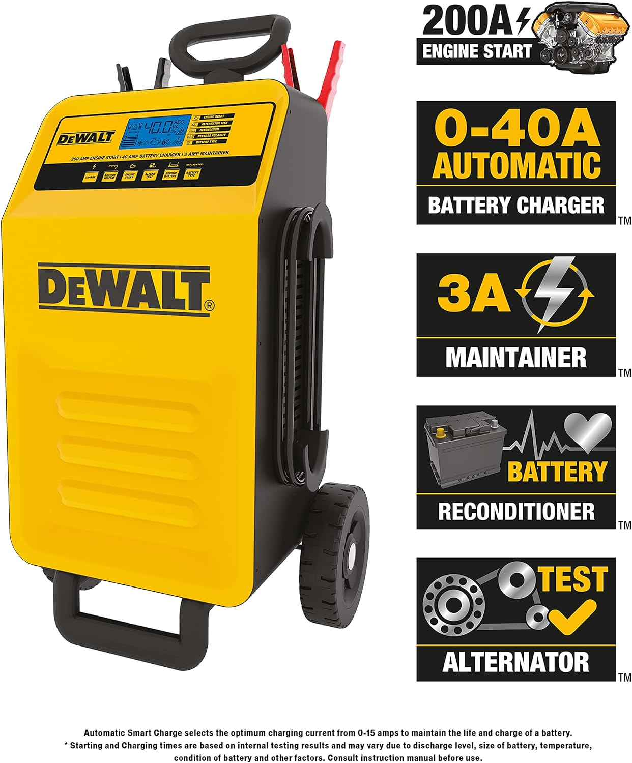 Dewalt Professional Rolling 40 Amp Battery Charger