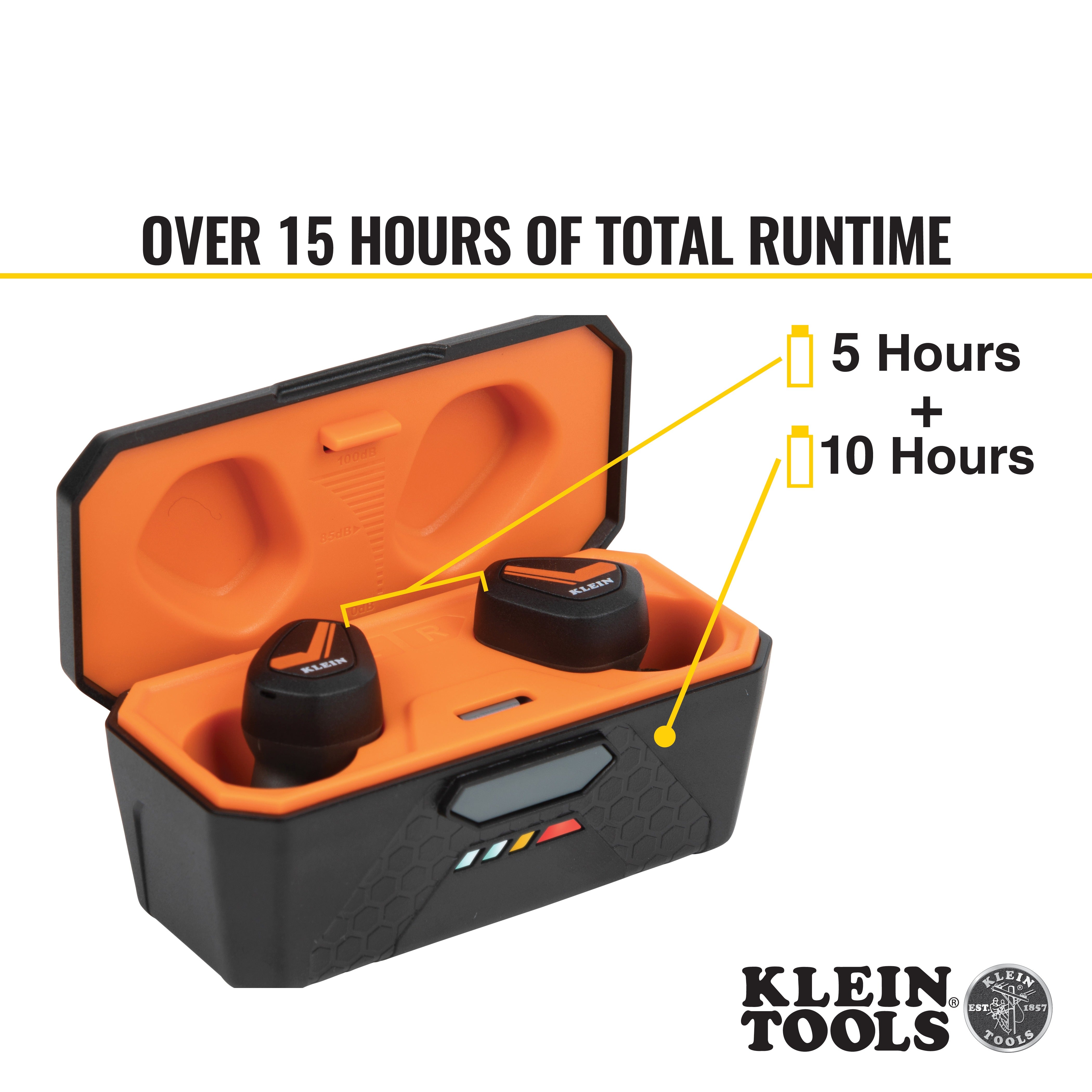 Klein Tools Bluetooth Jobsite Earbuds