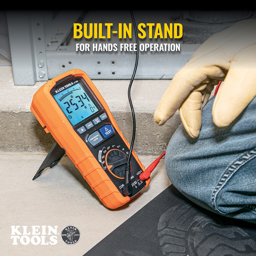 Klein Tools Multimeter 125V/250V/500V/1000V Megohmmeter Insulation Tester