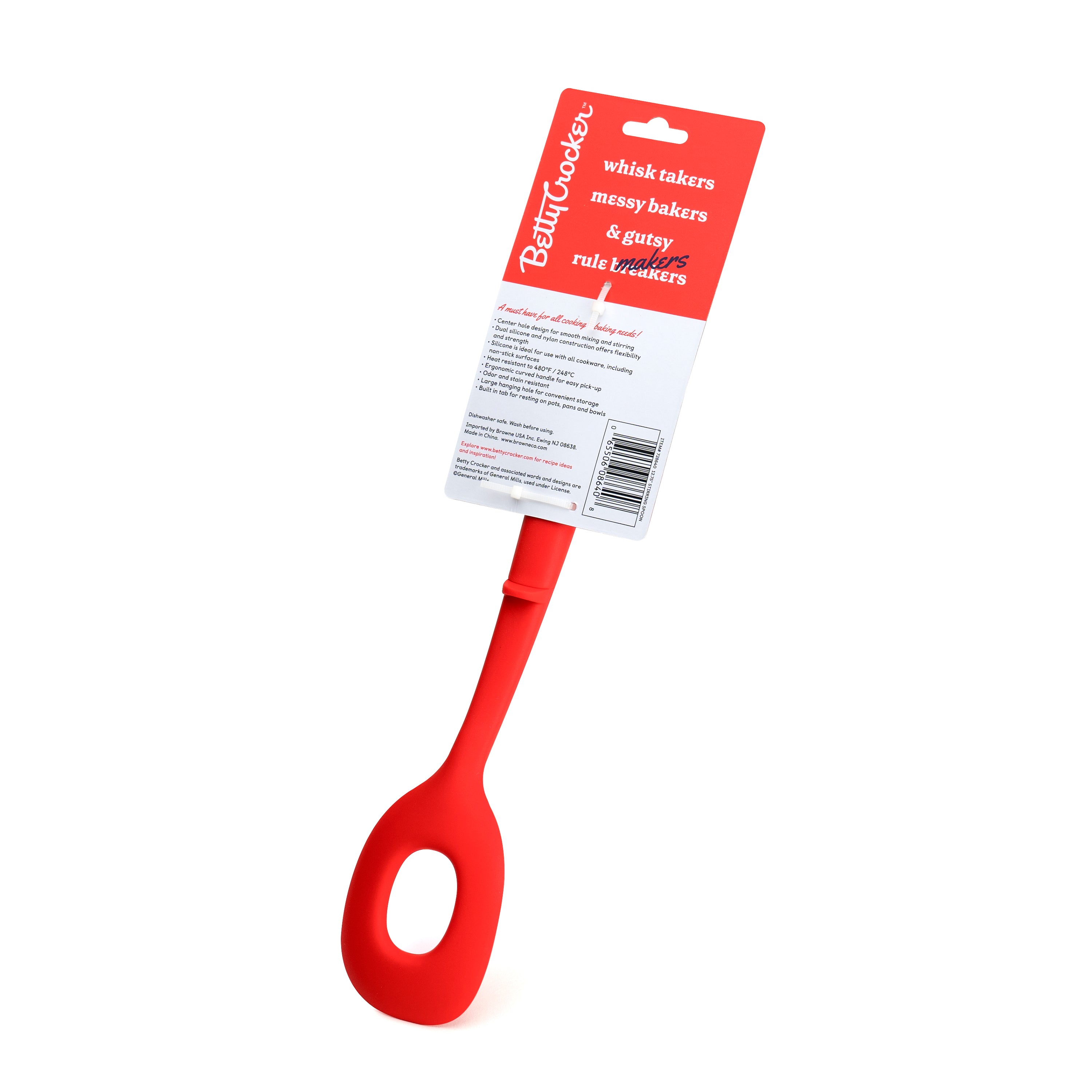 Betty Crocker 728640 12.75" Silicone Stirring Spoon