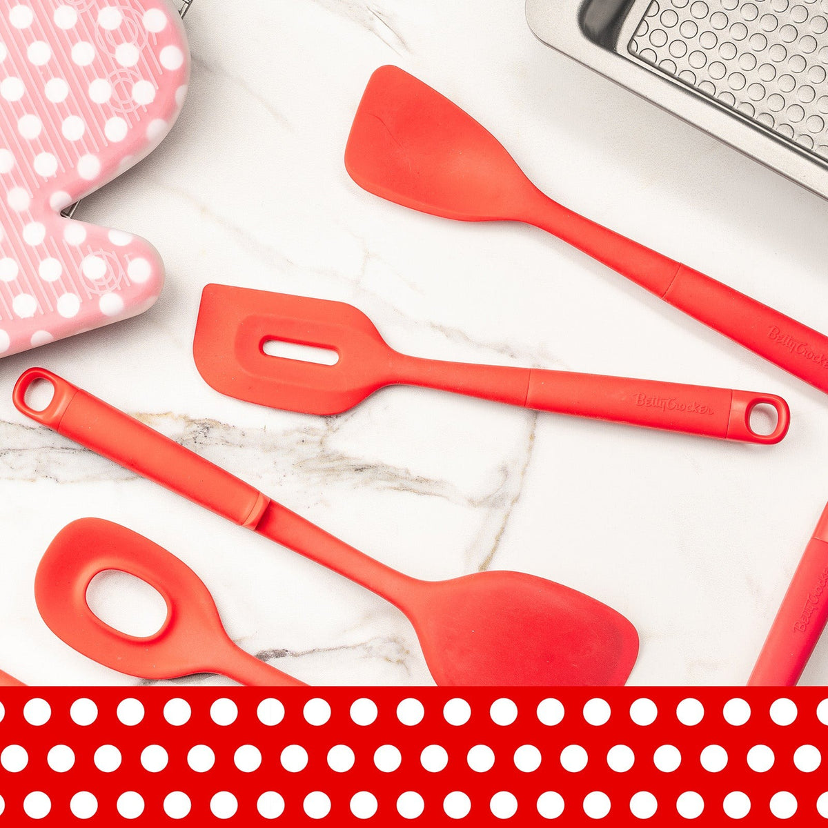 Betty Crocker 728646 12.25" Silicone Slotted Spatula