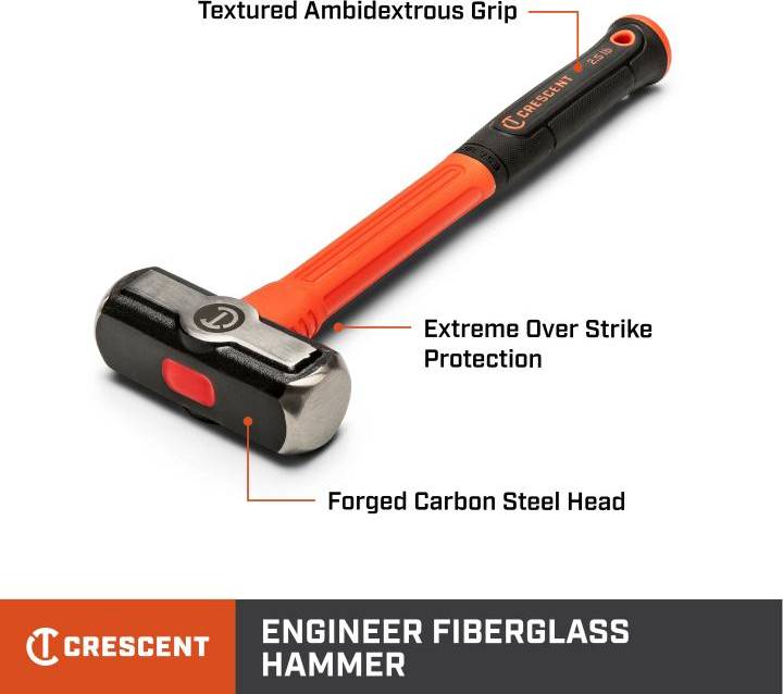 4 Lb. Fiberglass Engineer Hammer