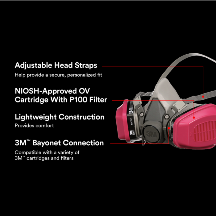 Respirateur réutilisable polyvalent 3M contre les odeurs et les particules