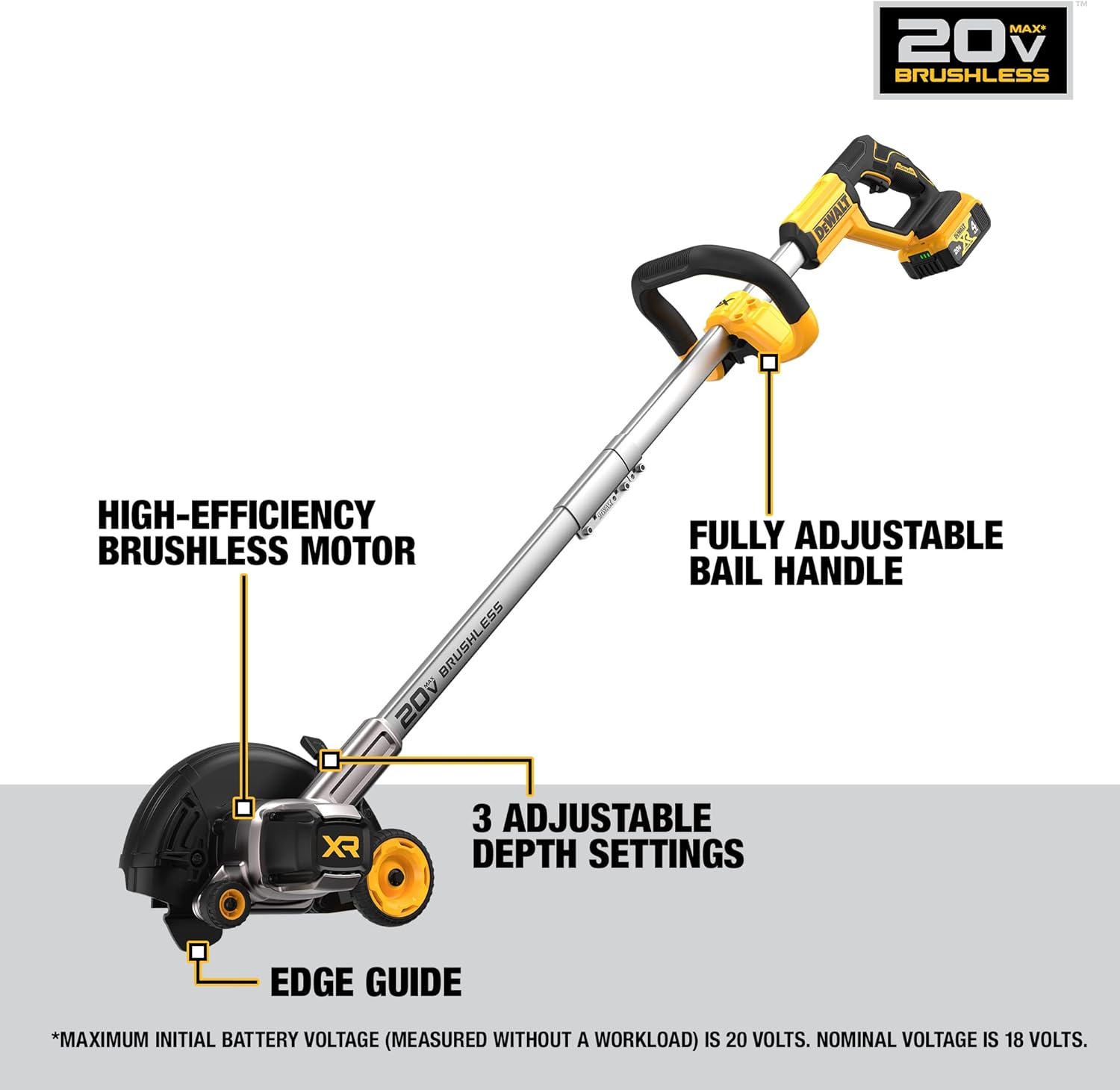 Dewalt 20V Max Brushless Cordless Edger