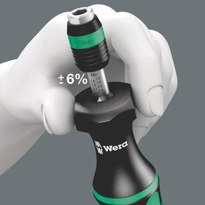 Wera - Series 7400 Kraftform adjustable torque screwdrivers (0.1-3.0 Nm) with Rapidaptor quick-release chuck, 7441 x 1.2-3.0 Nm
