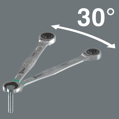 Wera - 6000 Joker Ratcheting combination wrenches, 10 x 159 mm