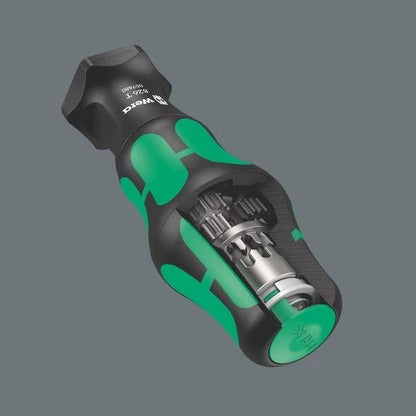 Wera - 826 T Kraftform Turbo bitholding handle with Rapidaptor quick-release chuck, 1/4" x 146 mm