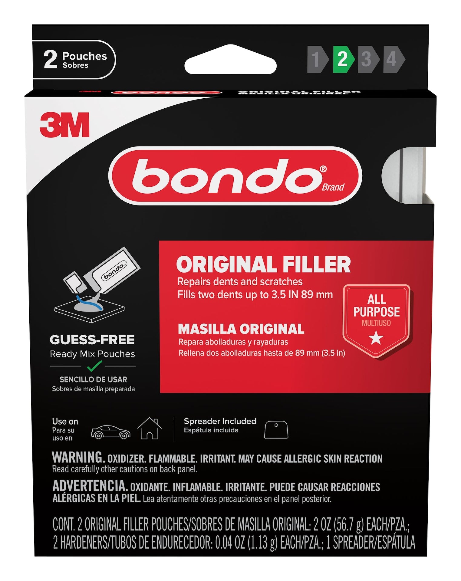 Bondo OriginaBondo® Original Automotive Body Filler Ready Mix Pouchesl Filler Ready Mix Pouch