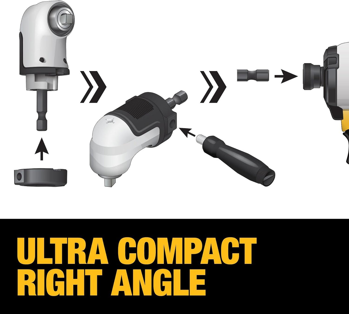 Dewalt Flextorq 1/4" Square Drive Modular Right Angle Attachment