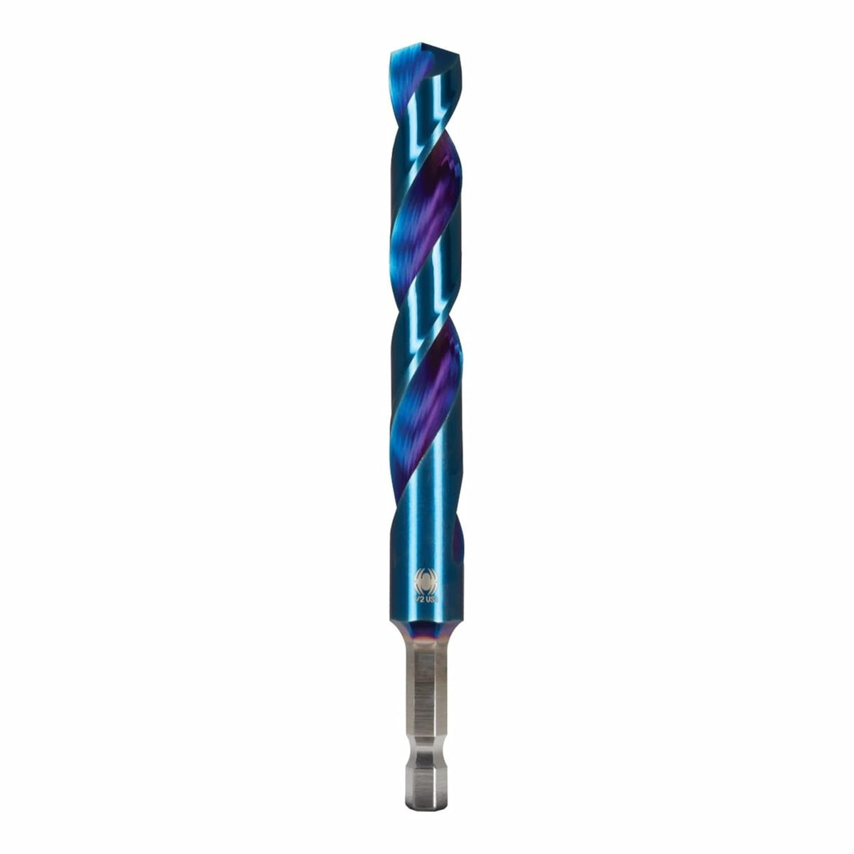 Spyder 1/2" HSS Drill Bit with Hex Shank - Mach-Blue Armor Plating