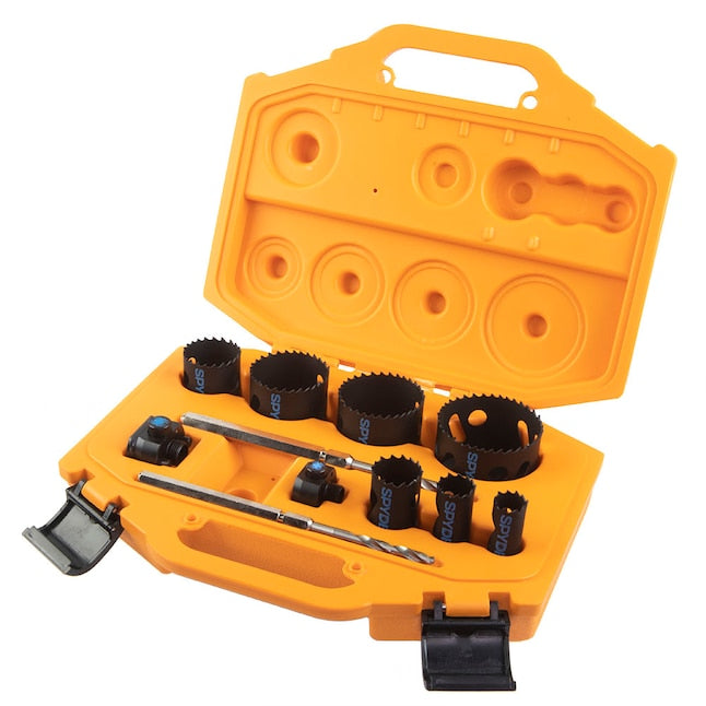 Spyder Piece Bi-Metal Hole Saw Kit - 11 Pc