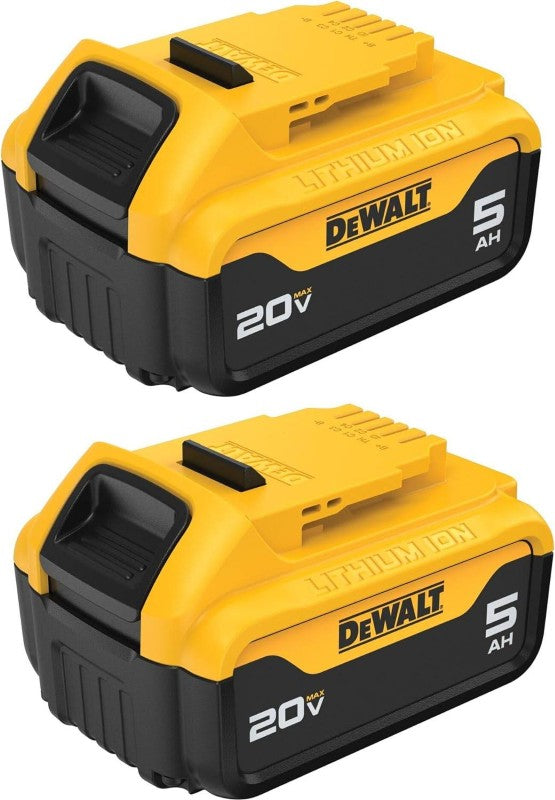 Lot de 2 batteries lithium-ion Dewalt 20 V Max XR 5,0 Ah