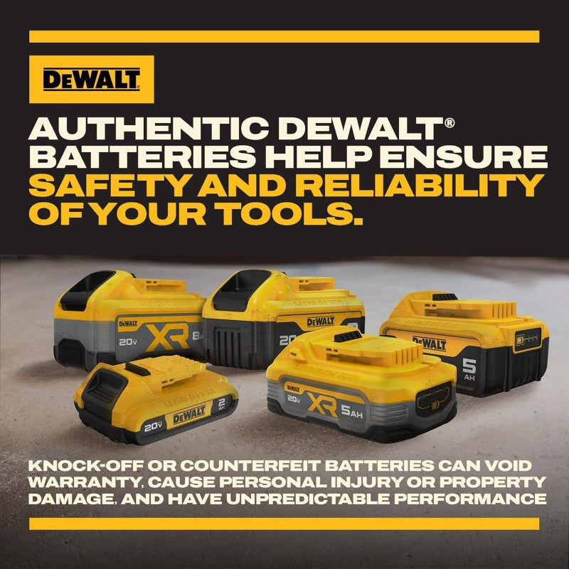 Lot de 2 batteries lithium-ion Dewalt 20 V Max XR 5,0 Ah