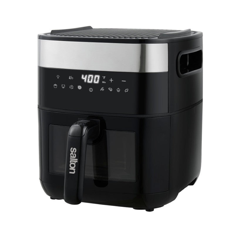 Salton Flip & Cook 3 in 1 Air Fryer Grill Dehydrator