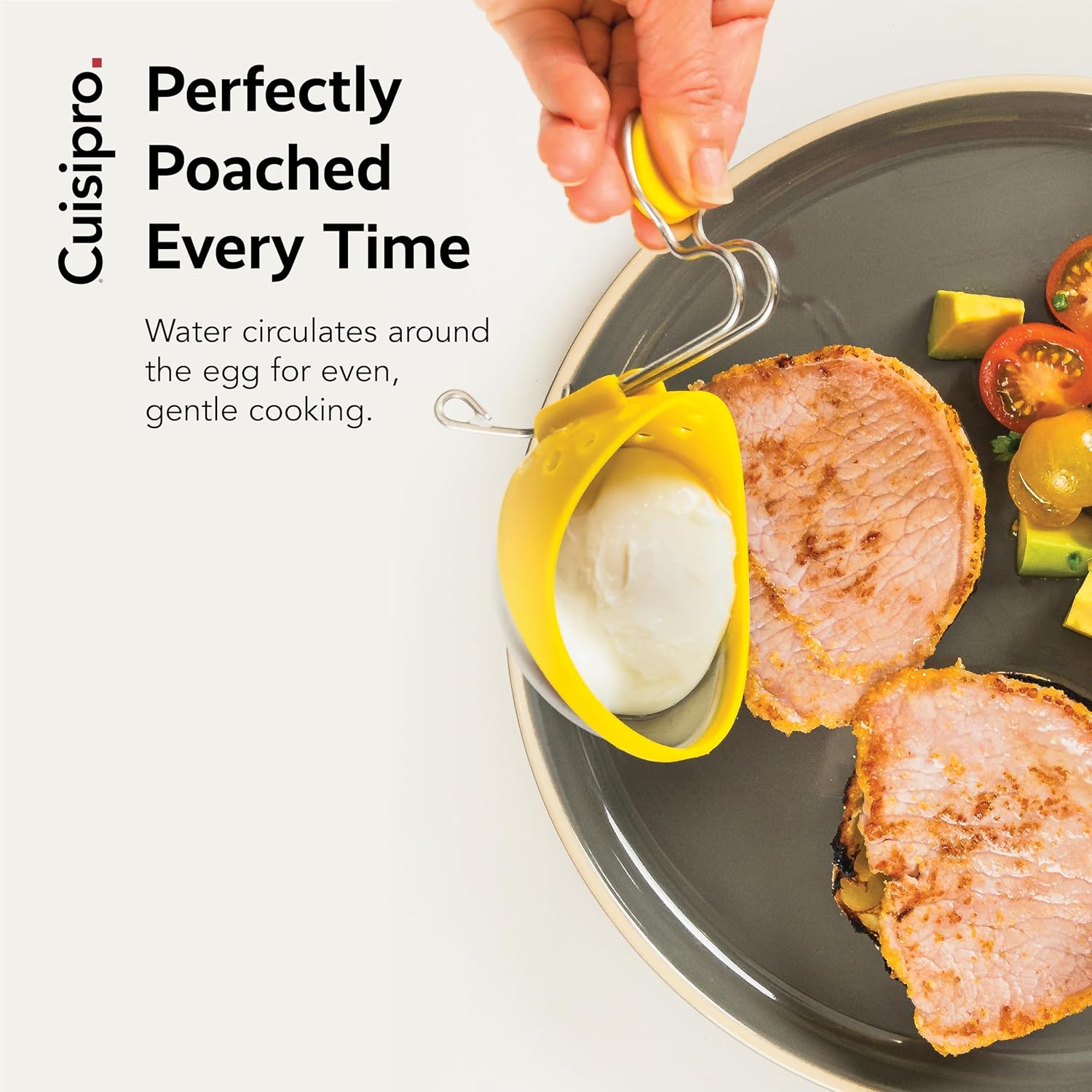 Cuisipro Stainless Steel Egg Poacher - Set of 2 - Multicolored