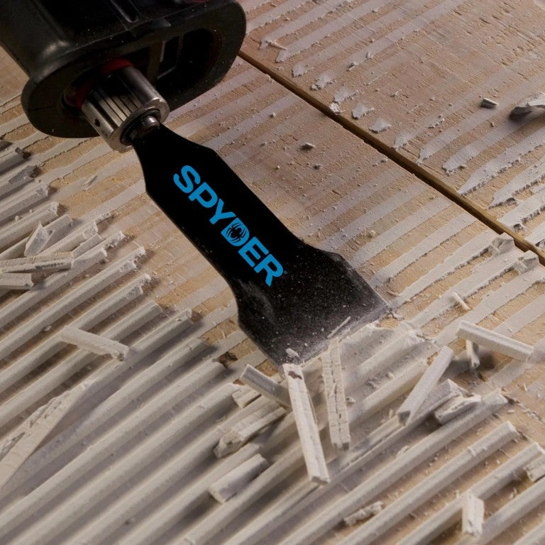 Spyder Scraper Blade Attachment Set for Reciprocating Saws - 3 Pc