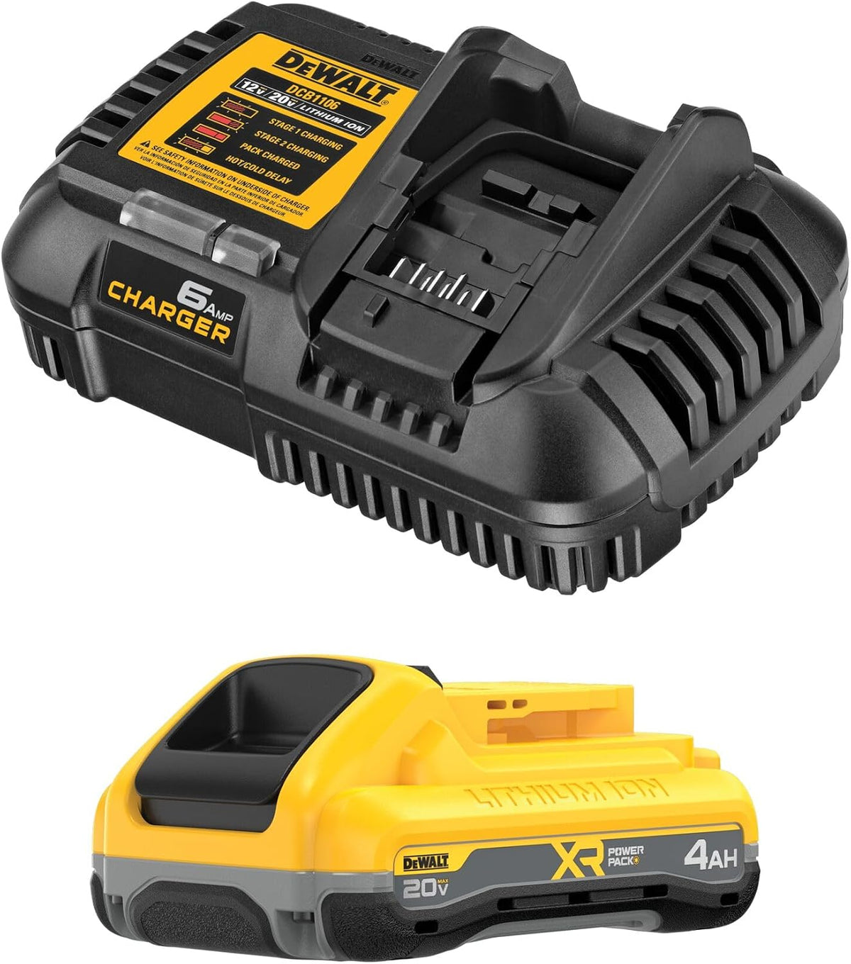 Dewalt 20V Max Battery & Charger Combo XR Powerpack